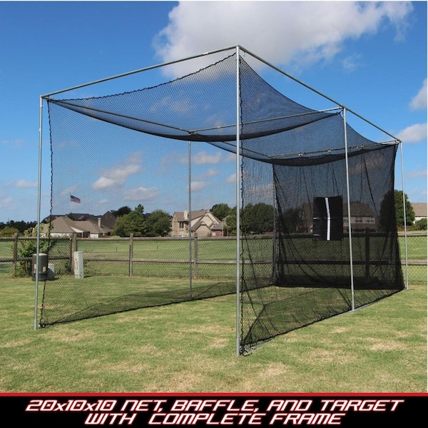 Cimarron CMW- 20 x 10 x 10 in. Masters Golf Net with Complete Frame MAS20GNCF - main